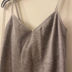 Hatch Maternity Ribbed Unitard Bodysuit One Piece Heather Grey Large